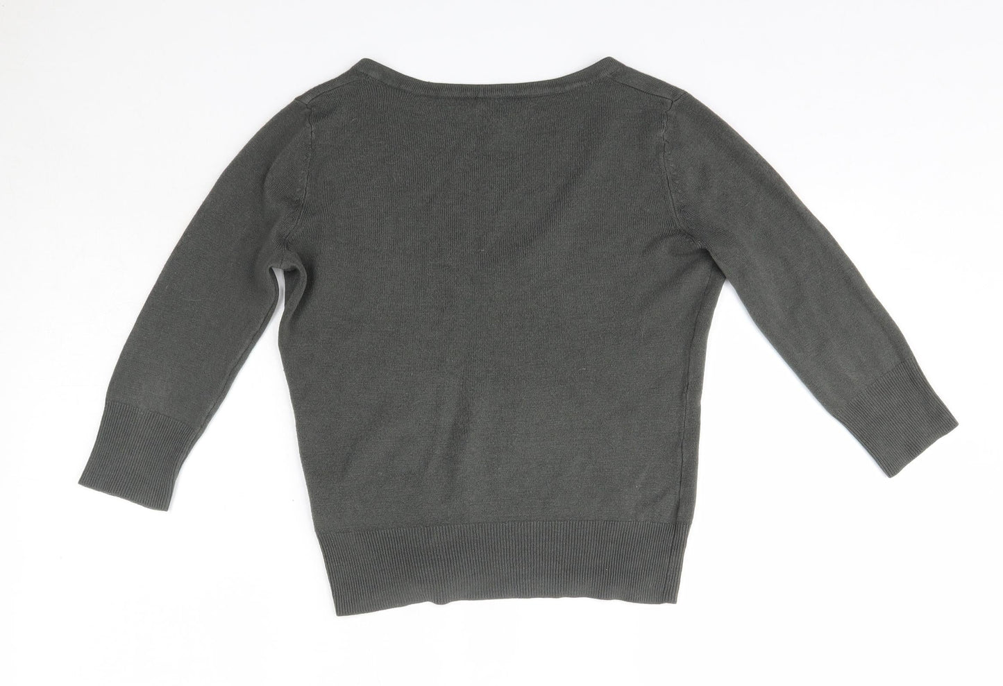 Womens UK Size 8 Topshop Grey Pullover Jumper