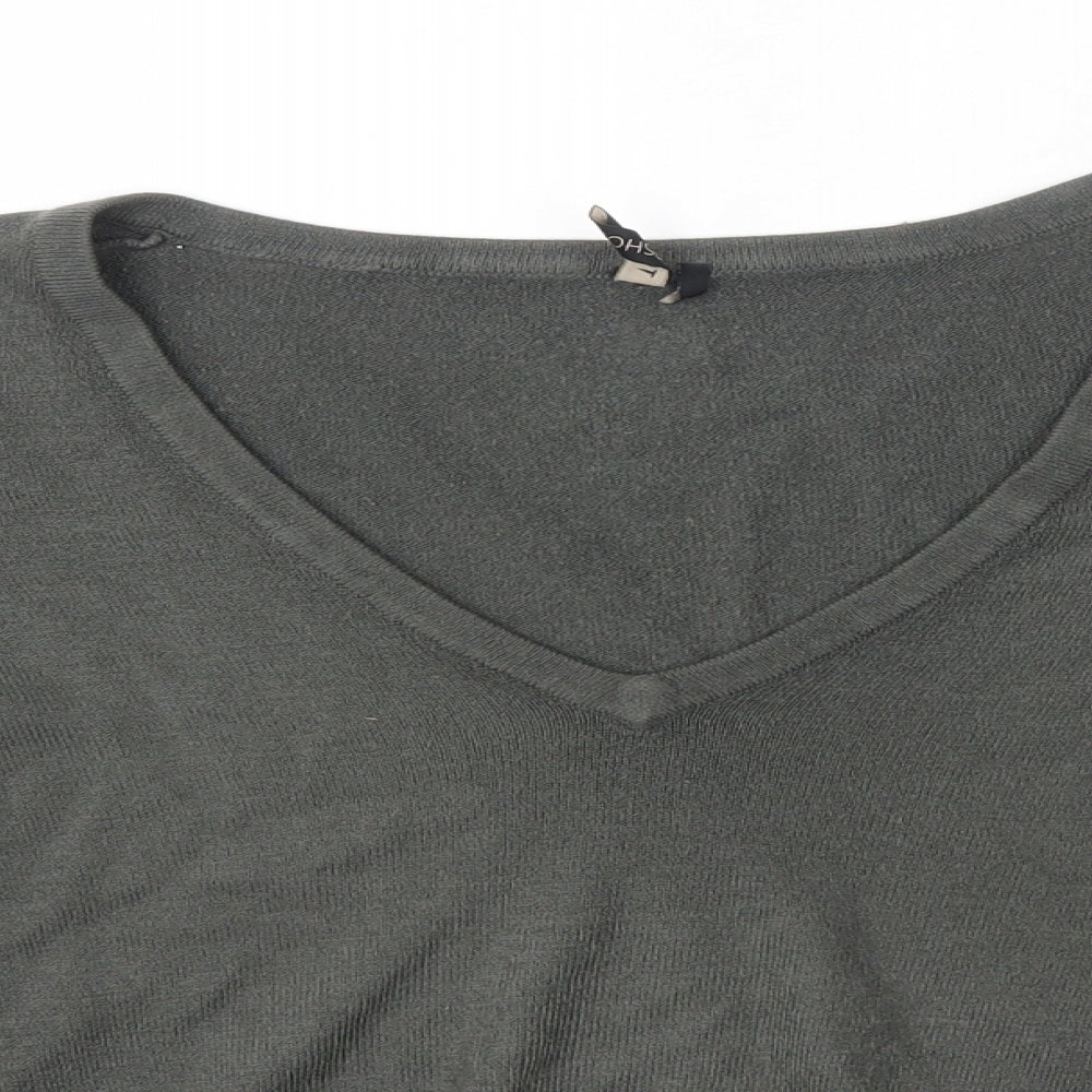 Womens UK Size 8 Topshop Grey Pullover Jumper