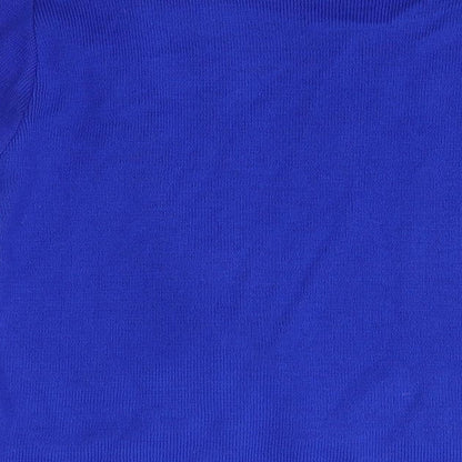 Glimose Design Womens Blue Round Neck  Acrylic Cardigan Jumper Size L