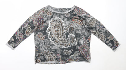 Womens UK Size L Preworn Multicoloured Pullover Jumper