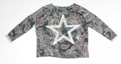Womens UK Size L Preworn Multicoloured Pullover Jumper