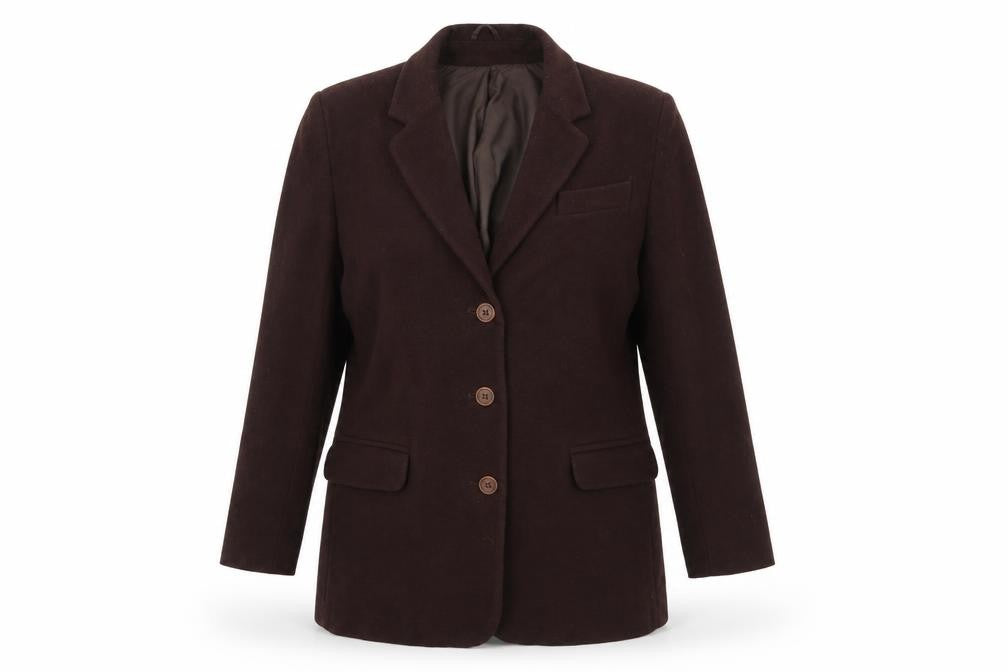 Womens UK Size 12 Classic Brown Overcoat