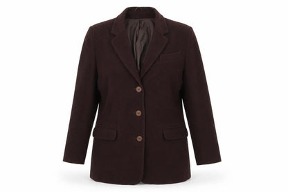 Womens UK Size 12 Classic Brown Overcoat