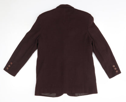 Womens UK Size 12 Classic Brown Overcoat