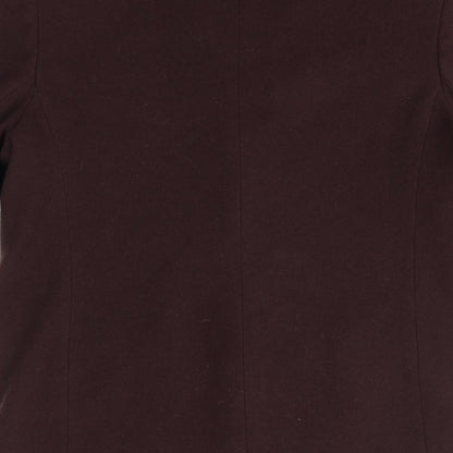 Womens UK Size 12 Classic Brown Overcoat
