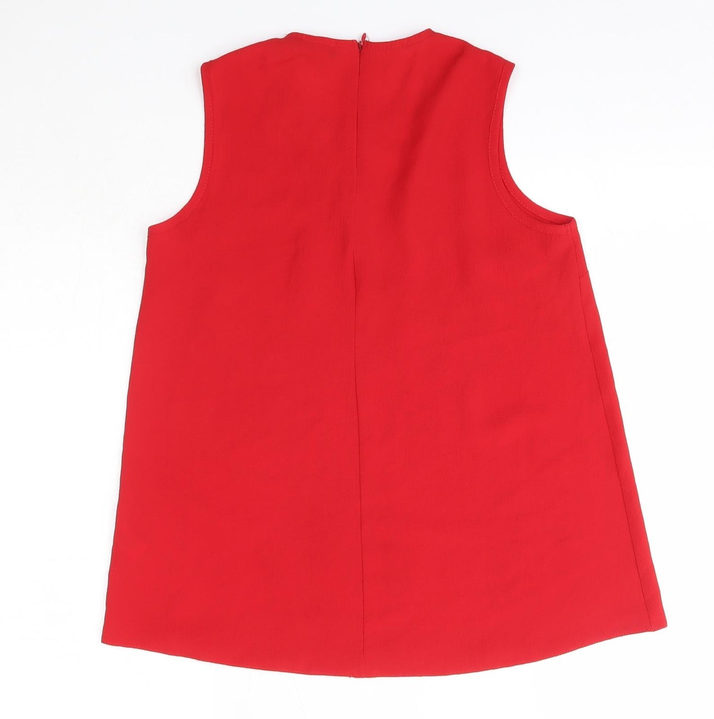 Womens UK Size 6 Select Red Basic Blouse