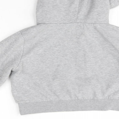 Hype Womens Grey  Cotton Pullover Hoodie Size 6