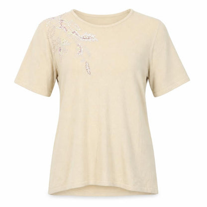 BHS Womens Beige Round Neck  Acrylic Pullover Jumper Size 14