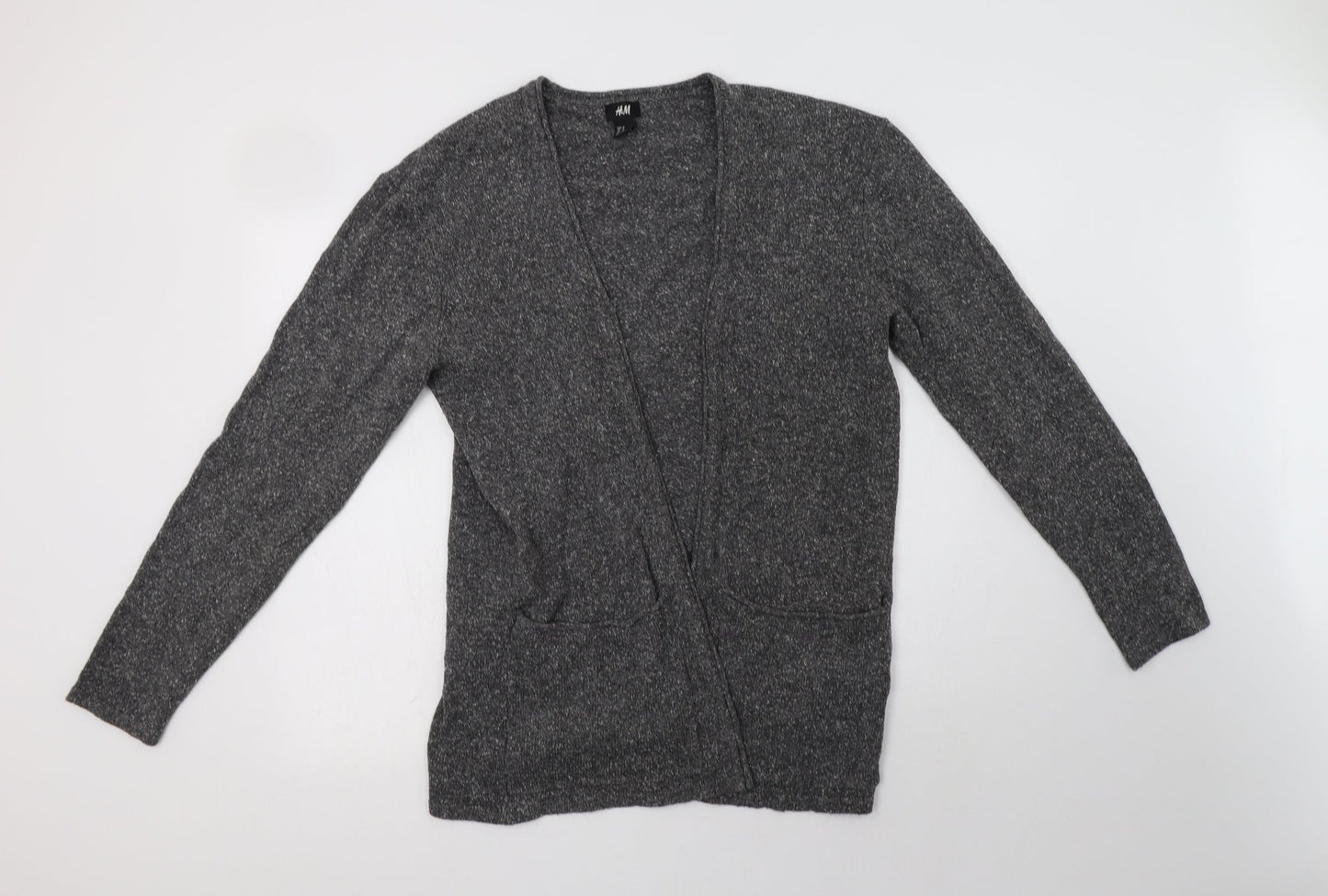 Womens UK Size M H&M Grey Cardigan Jumper