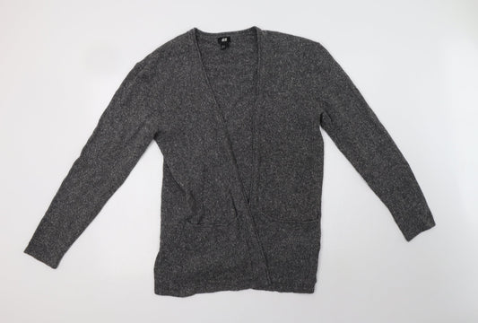 Womens UK Size M H&M Grey Cardigan Jumper