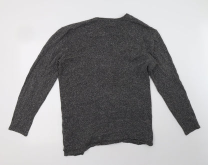 Womens UK Size M H&M Grey Cardigan Jumper