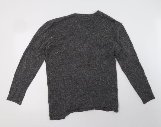 Womens UK Size M H&M Grey Cardigan Jumper
