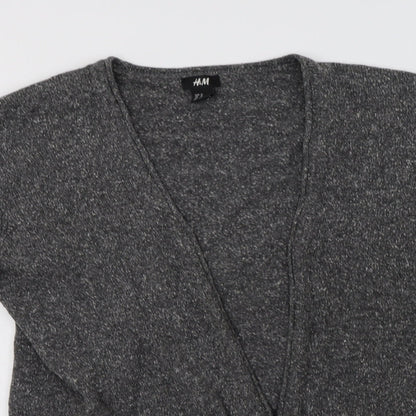 Womens UK Size M H&M Grey Cardigan Jumper
