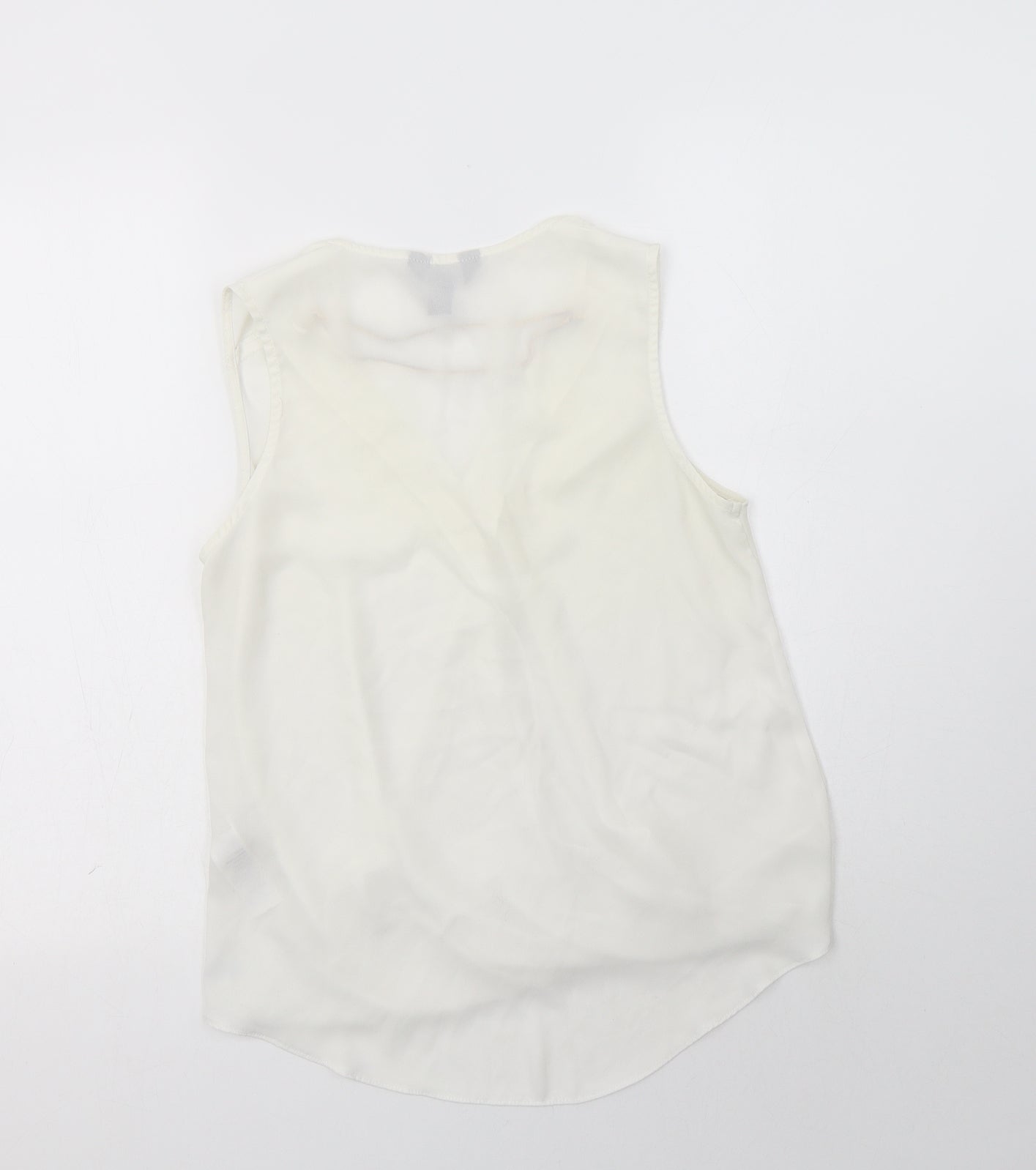 Womens UK Size 8 New Look White Basic Blouse