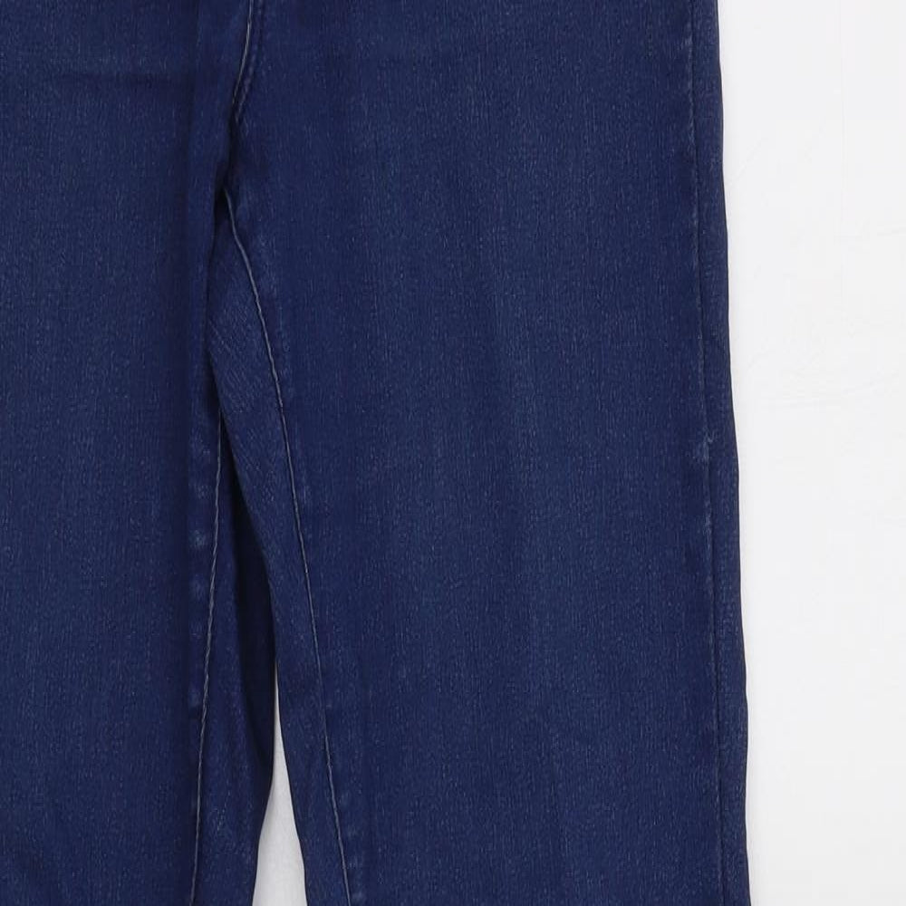 Miss Se Womens Blue  Cotton Flared Jeans Size 10 L32 in Regular Button