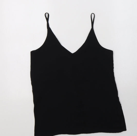 Womens UK Size 8 H&M Black Camisole Blouse