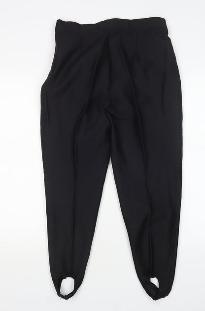 Womens UK Size 16 Preworn Regular Fit  Black Trousers