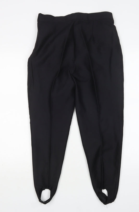 Womens UK Size 16 Preworn Regular Fit  Black Trousers