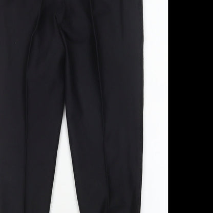 Womens UK Size 16 Preworn Regular Fit  Black Trousers