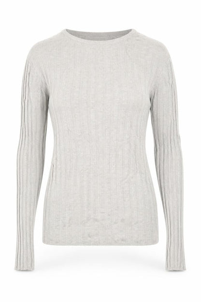 New Look  Womens Beige Round Neck  Viscose Pullover Jumper Size 12