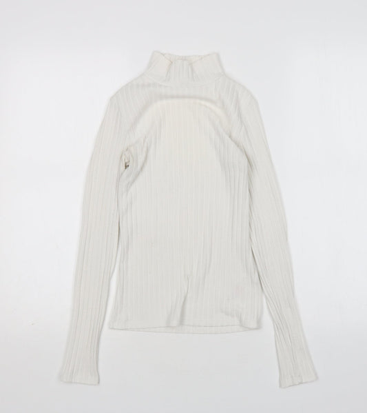 Womens UK Size 6 Topshop White Pullover Jumper