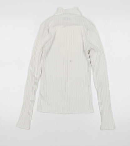 Womens UK Size 6 Topshop White Pullover Jumper