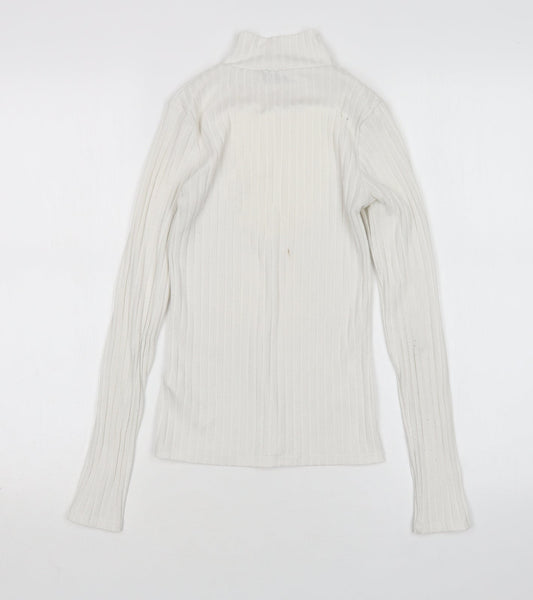 Womens UK Size 6 Topshop White Pullover Jumper