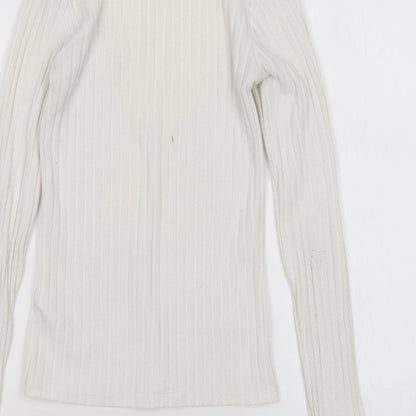 Womens UK Size 6 Topshop White Pullover Jumper