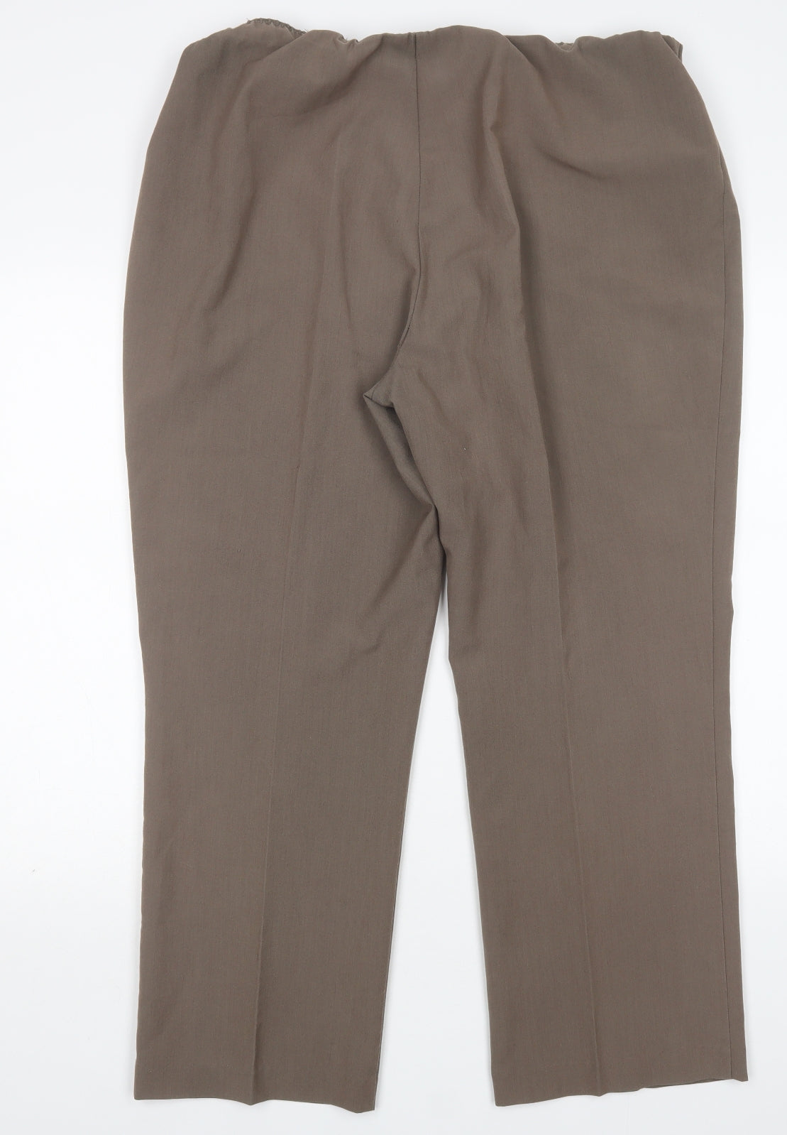 Classics Womens Brown  Polyester Trousers  Size 18 L29 in Regular