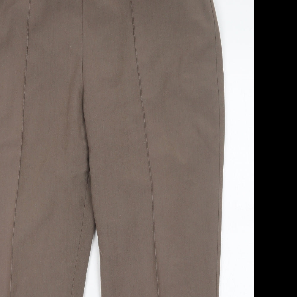 Classics Womens Brown  Polyester Trousers  Size 18 L29 in Regular