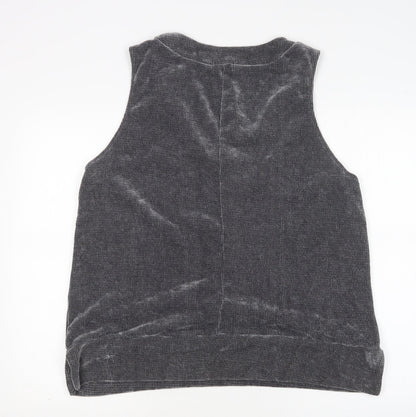 Womens UK Size 8 PRETTYLITTLETHING Grey Vest Jumper