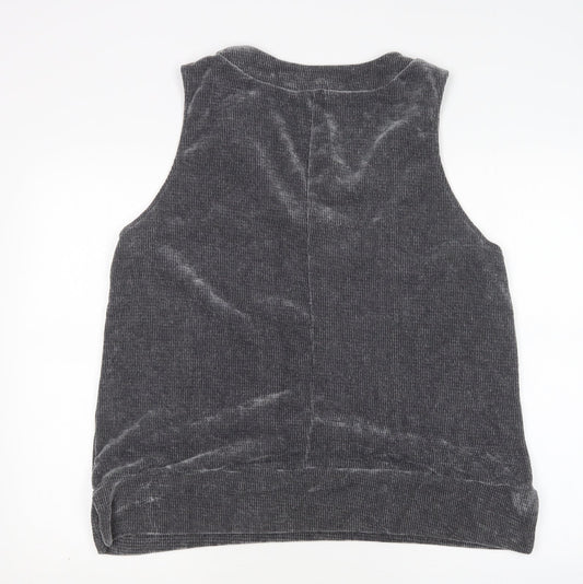 Womens UK Size 8 PRETTYLITTLETHING Grey Vest Jumper