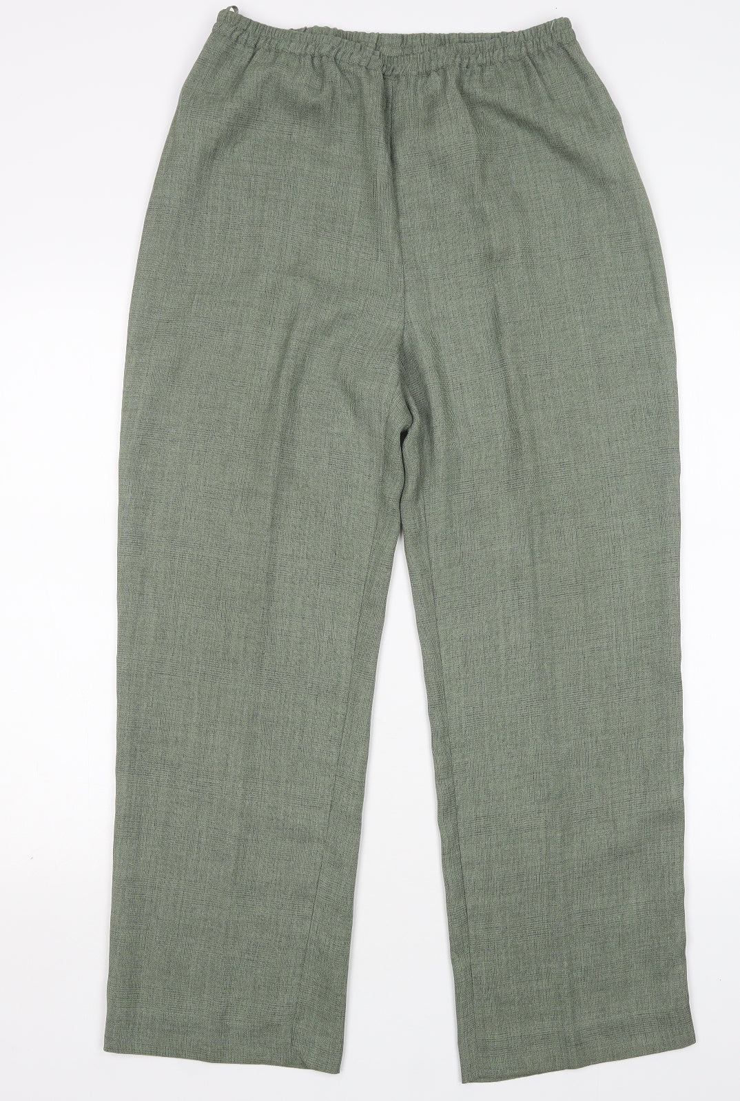 Womens UK Size 12 Preworn Regular Fit  Green Trousers