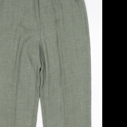 Womens UK Size 12 Preworn Regular Fit  Green Trousers