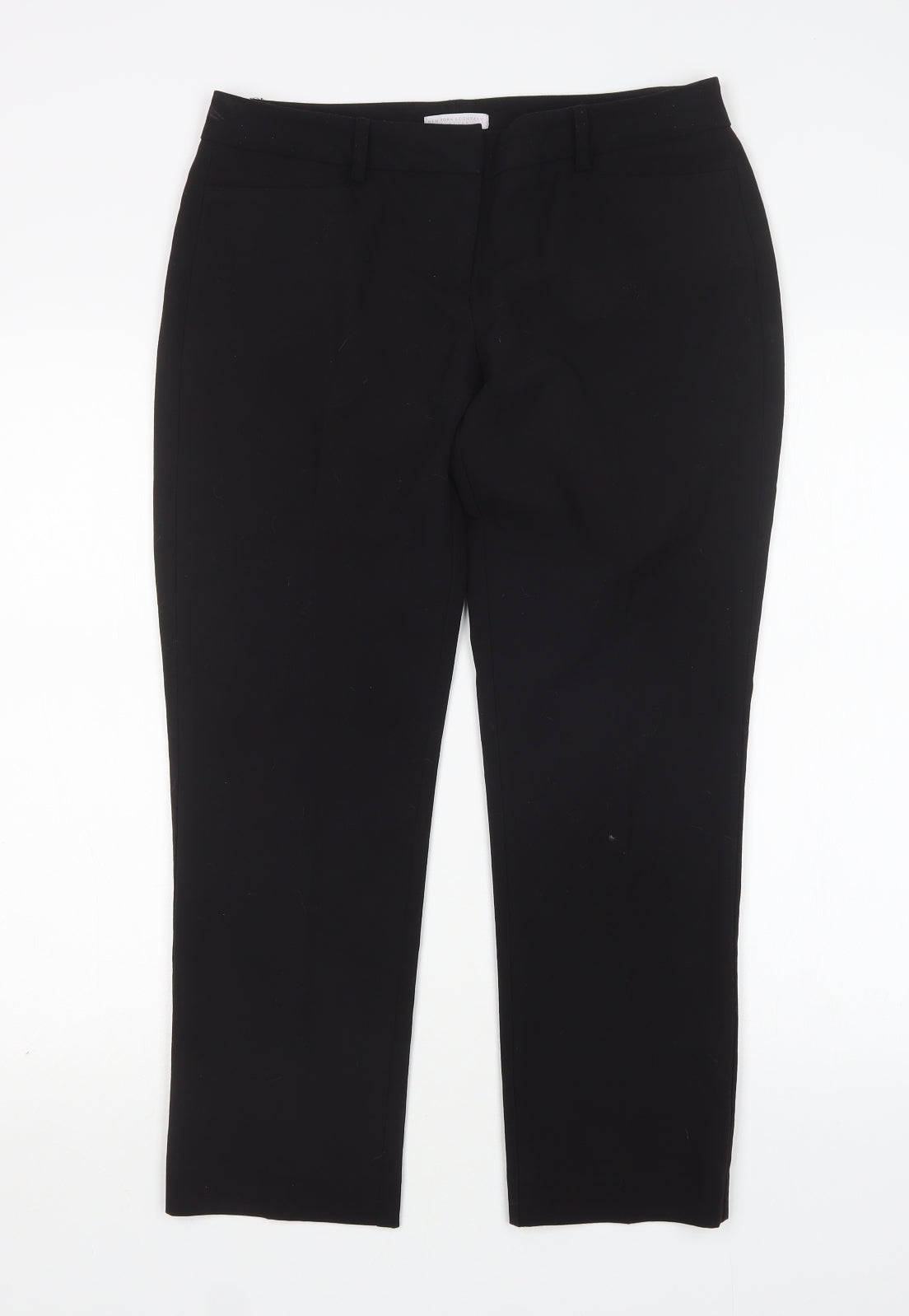 New York Company Womens Black  Polyester Trousers  Size 6 L28 in Regular