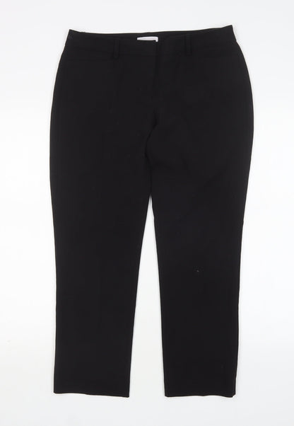 New York Company Womens Black  Polyester Trousers  Size 6 L28 in Regular