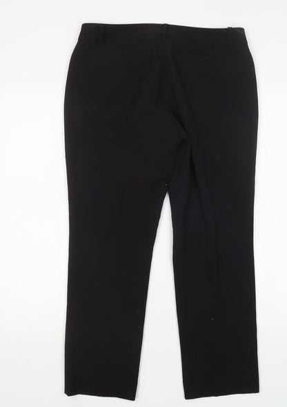 New York Company Womens Black  Polyester Trousers  Size 6 L28 in Regular