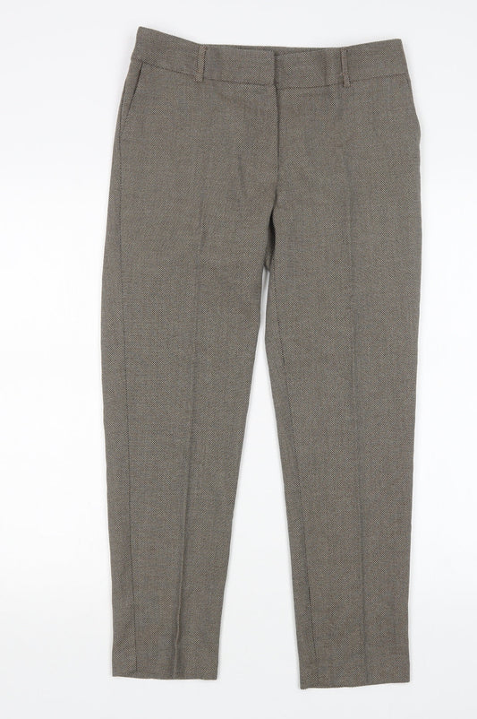 Womens UK Size 10 Papaya Regular Fit  Brown Trousers