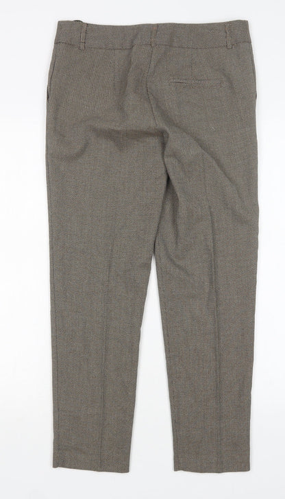 Womens UK Size 10 Papaya Regular Fit  Brown Trousers