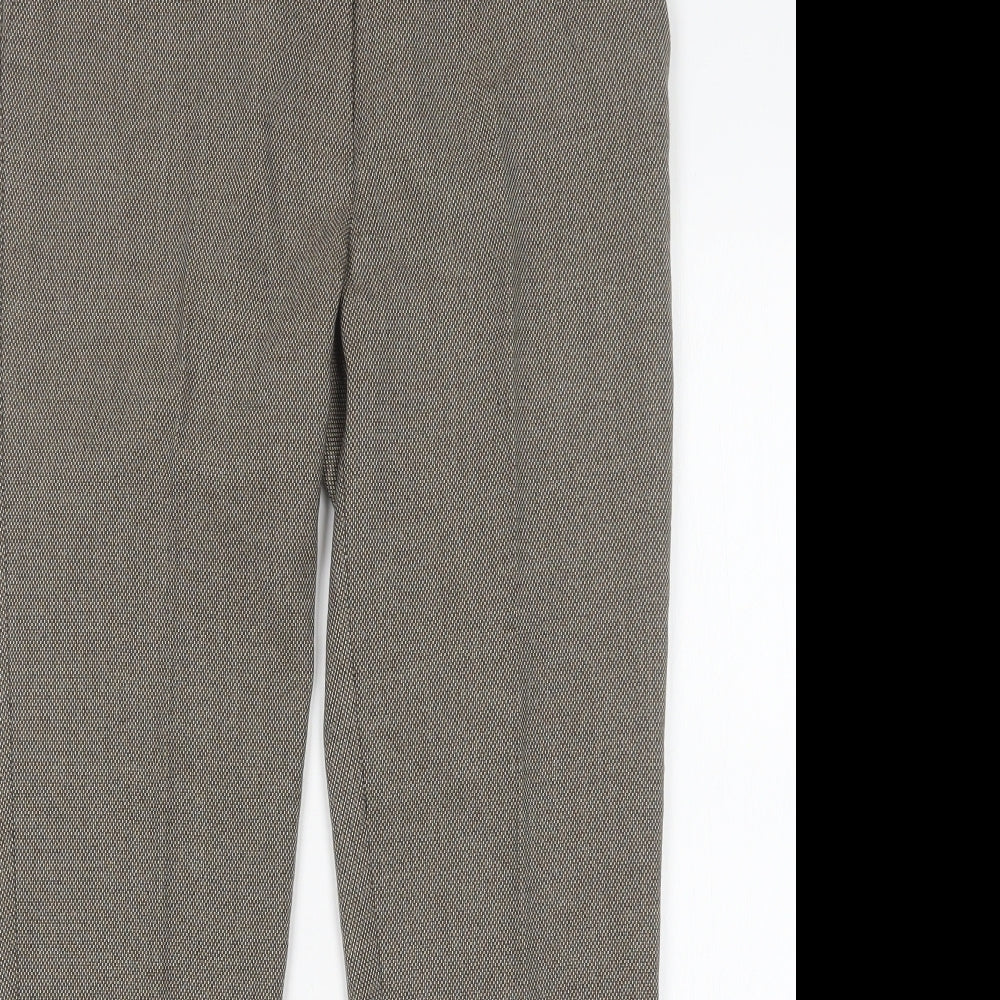 Womens UK Size 10 Papaya Regular Fit  Brown Trousers