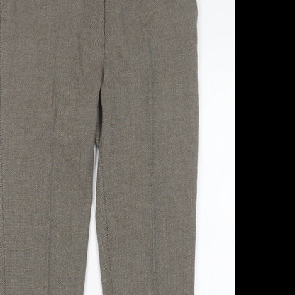 Womens UK Size 10 Papaya Regular Fit  Brown Trousers