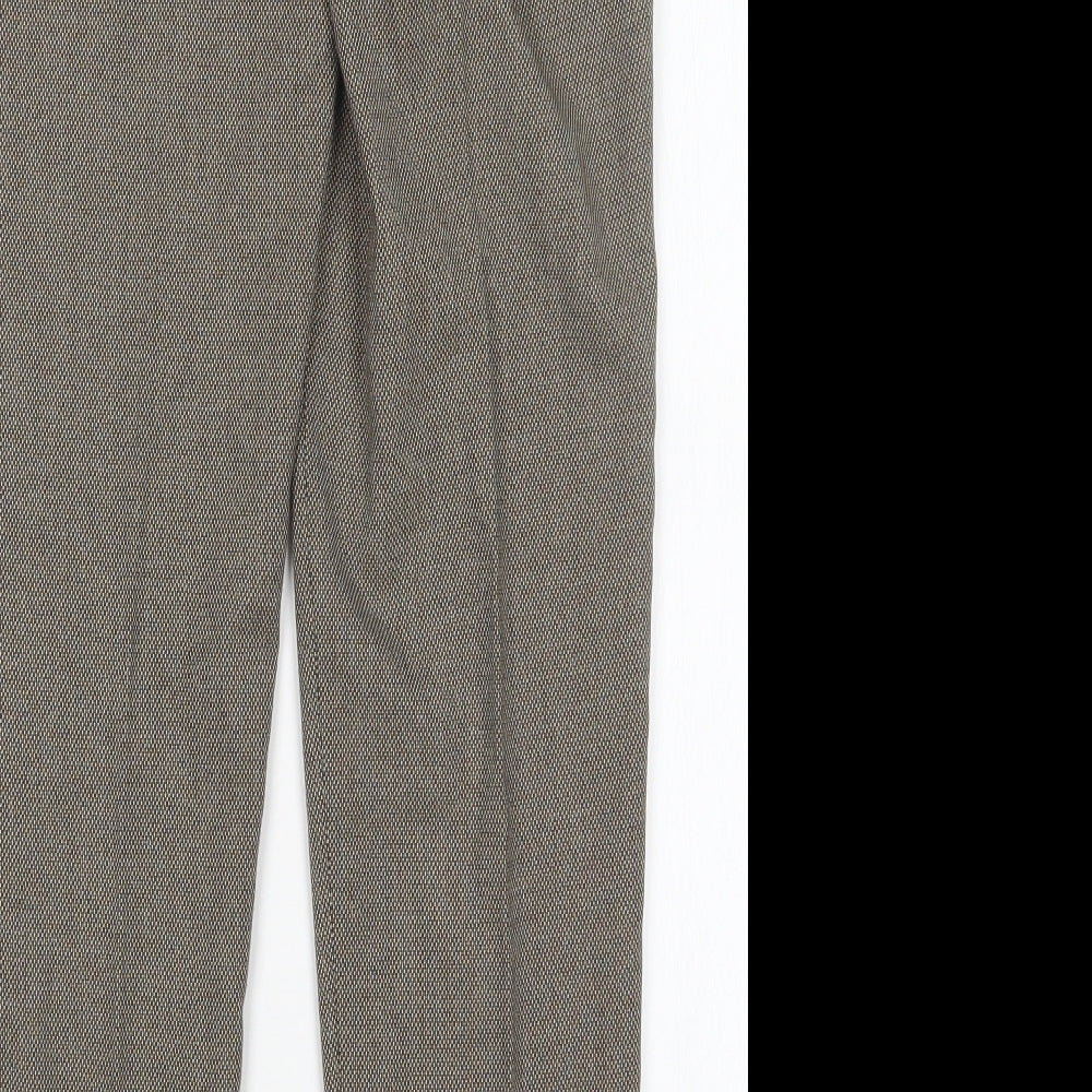 Womens UK Size 10 Papaya Regular Fit  Brown Trousers