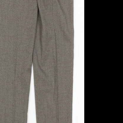 Womens UK Size 10 Papaya Regular Fit  Brown Trousers