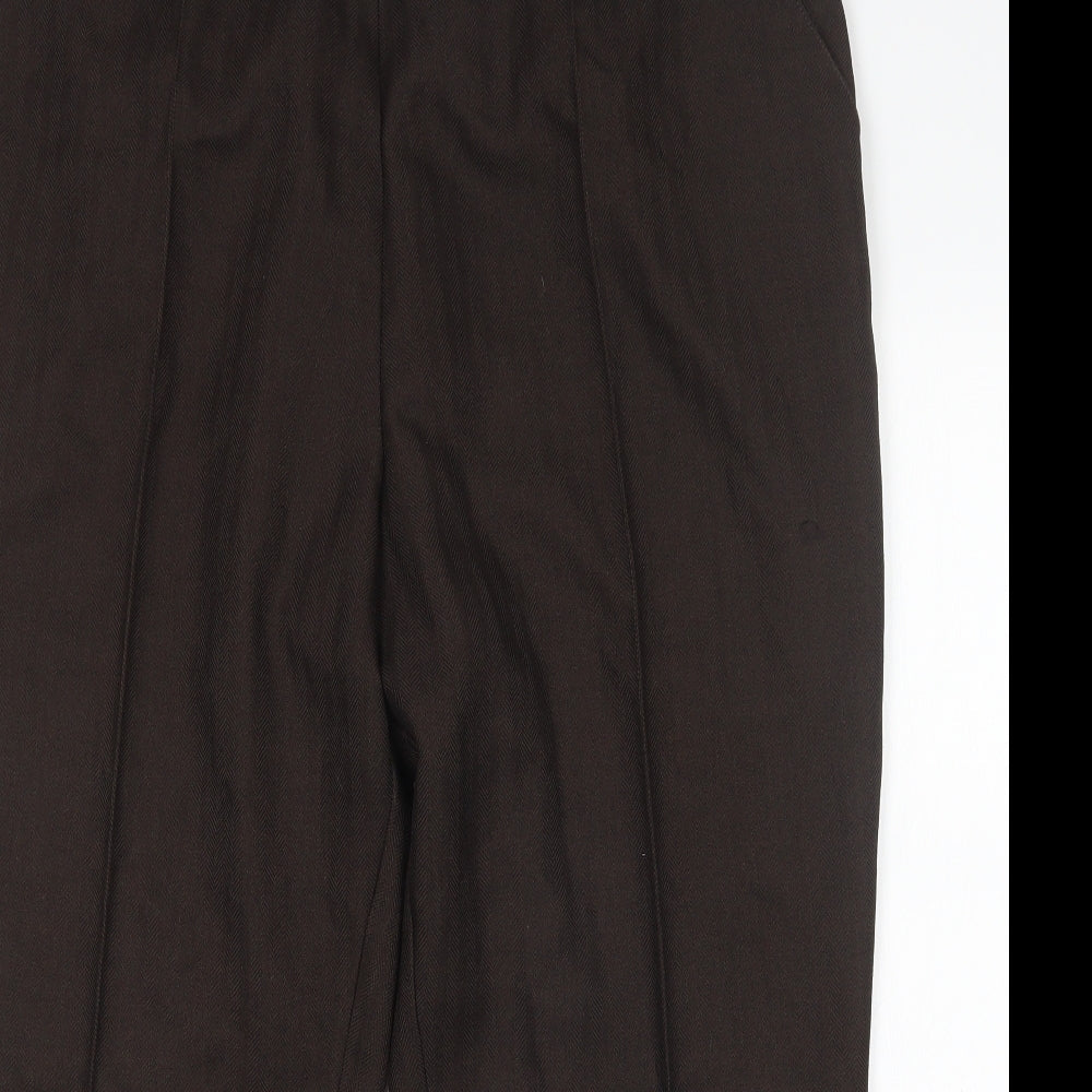Womens UK Size 22 M&S Regular Fit  Brown Trousers