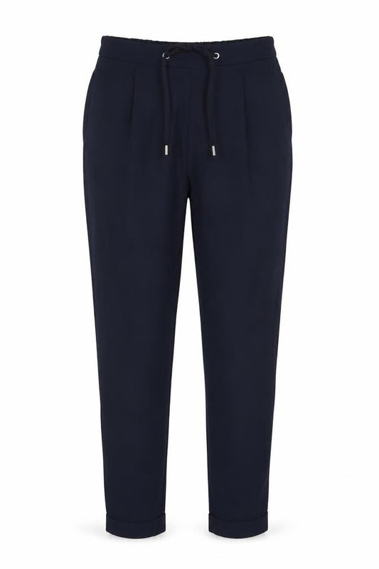 Front view of Marks & Spencer women’s multicoloured polyester trousers, size UK 6, 28-inch leg regular