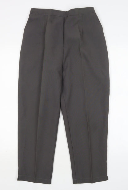 Womens UK Size 14 Preworn Regular Fit  Grey Trousers
