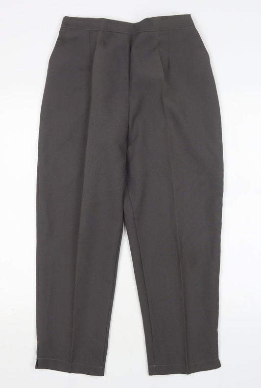 Womens UK Size 14 Preworn Regular Fit  Grey Trousers