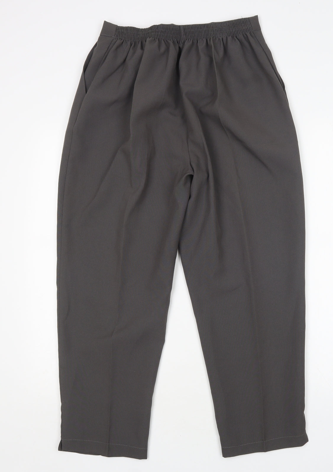 Womens UK Size 14 Preworn Regular Fit  Grey Trousers
