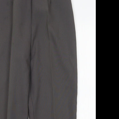 Womens UK Size 14 Preworn Regular Fit  Grey Trousers