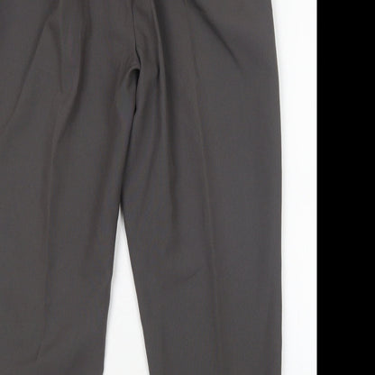 Womens UK Size 14 Preworn Regular Fit  Grey Trousers